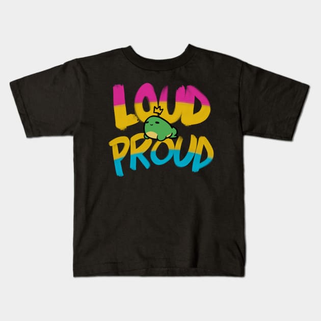 Loud & Proud - Pansexual Kids T-Shirt by SilverSoo